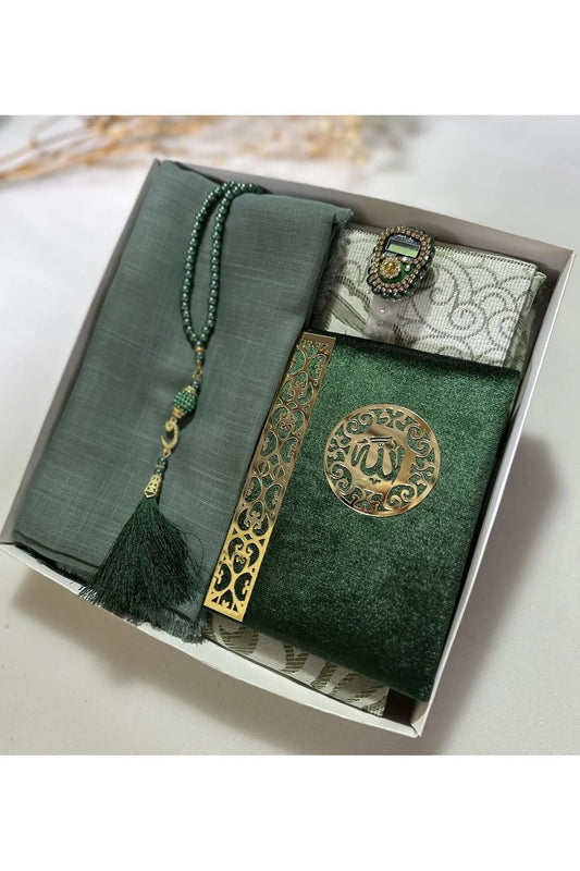 Çeyizlik, Hediyelik, Gelin Bohçası Seti, Yasin, Tesbih, Zikir Matik,seccade Seti , Seccade