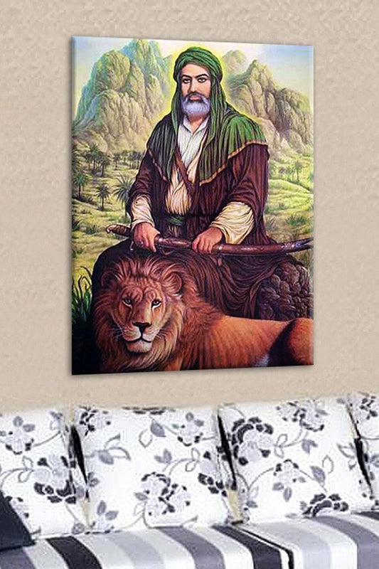 Talya Hz Ali Arslan Zülfikar Tablosu 50X35 No-889